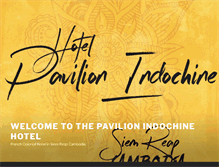 Tablet Screenshot of pavilionindochine.com